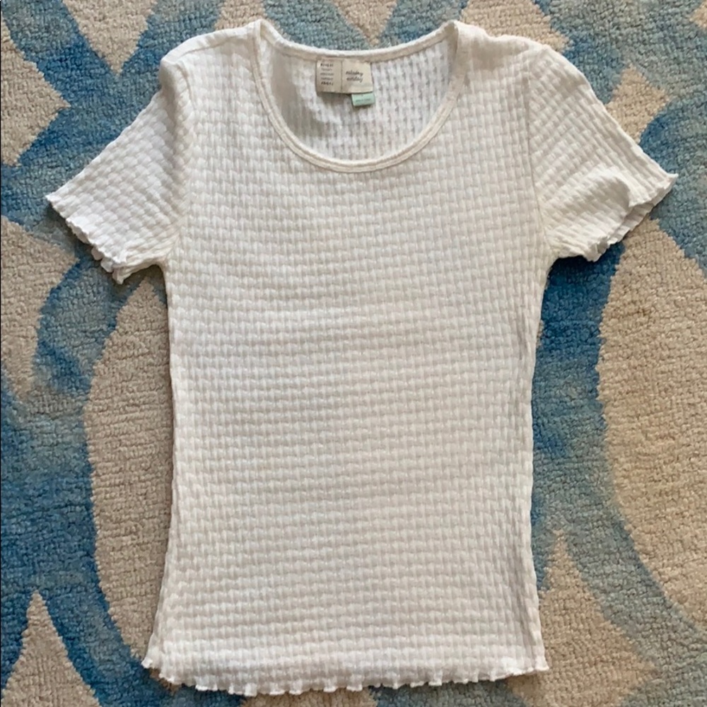 Anthropologie white tee